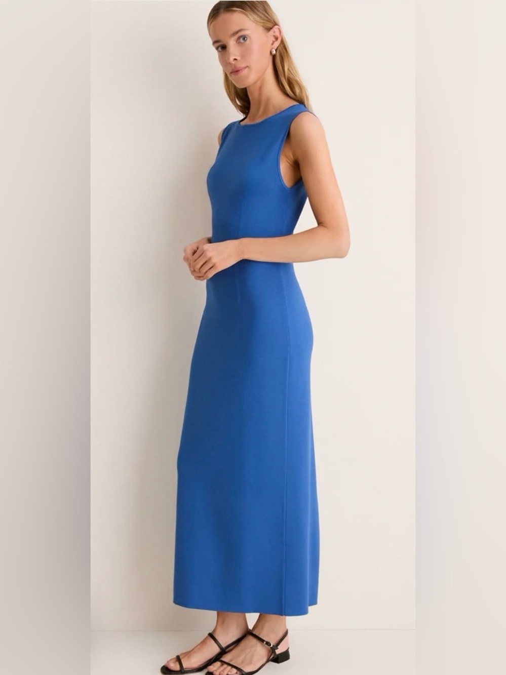 NWT Tuckernuck Azure Kingston Knit Maxi Dress Royal Blue Sleeveless Size Small